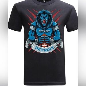 Detroit Football Team Lions Game Garment Men’s T-Shirt Large Black